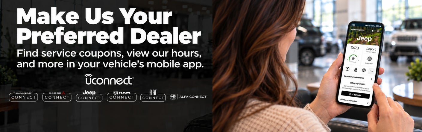 uconnect® make us your preferred dealer | Alfa Romeo of Strongsville in Strongsville OH