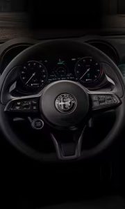 Steering wheel of the 2025 Alfa Romeo Tonale | Strongsville, OH