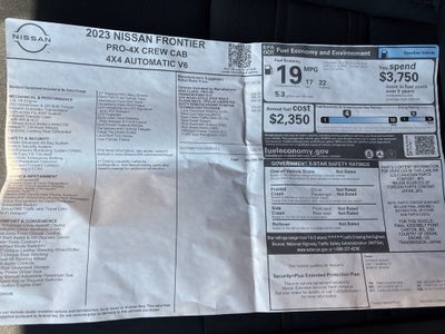 2023 Nissan Frontier PRO-4X