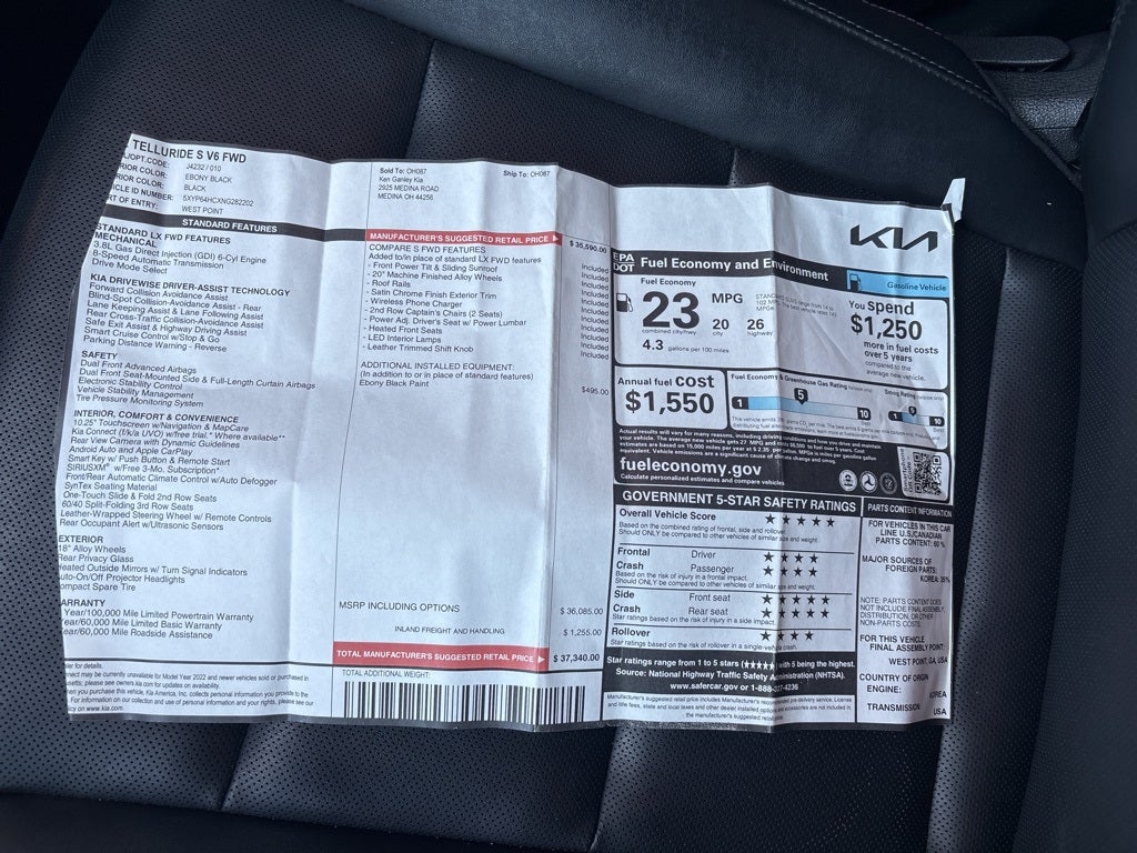 2022 Kia Telluride S