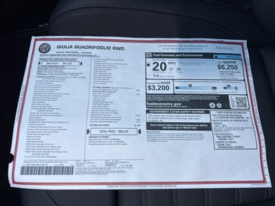 2024 Alfa Romeo Giulia Quadrifoglio Quadrifoglio