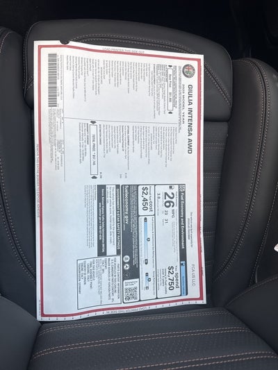 2025 Alfa Romeo Giulia Intensa AWD