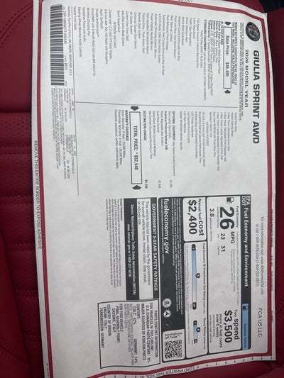 2026 Alfa Romeo Giulia Base