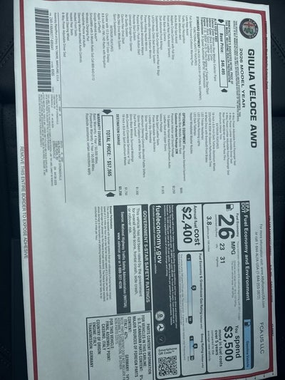 2026 Alfa Romeo Giulia Base