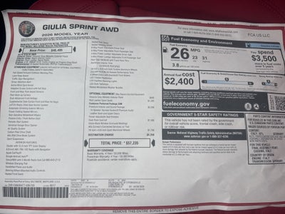 2026 Alfa Romeo Giulia Base