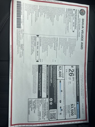 2026 Alfa Romeo Giulia Base Veloce