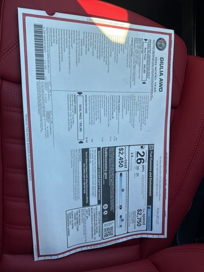 2025 Alfa Romeo Giulia AWD