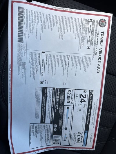 2026 Alfa Romeo Tonale Veloce AWD