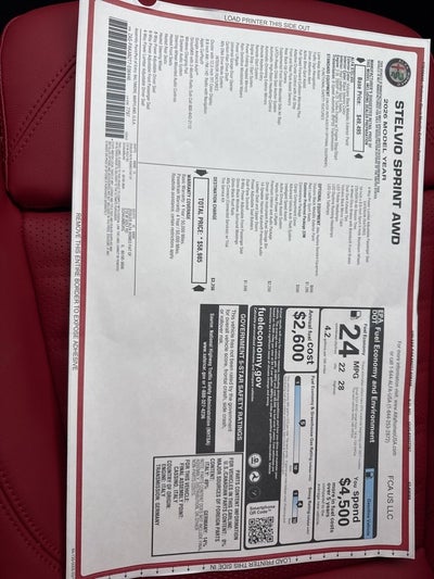 2026 Alfa Romeo Stelvio Sprint AWD