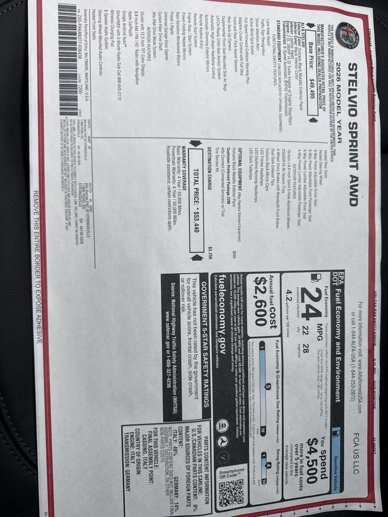 2026 Alfa Romeo Stelvio AWD