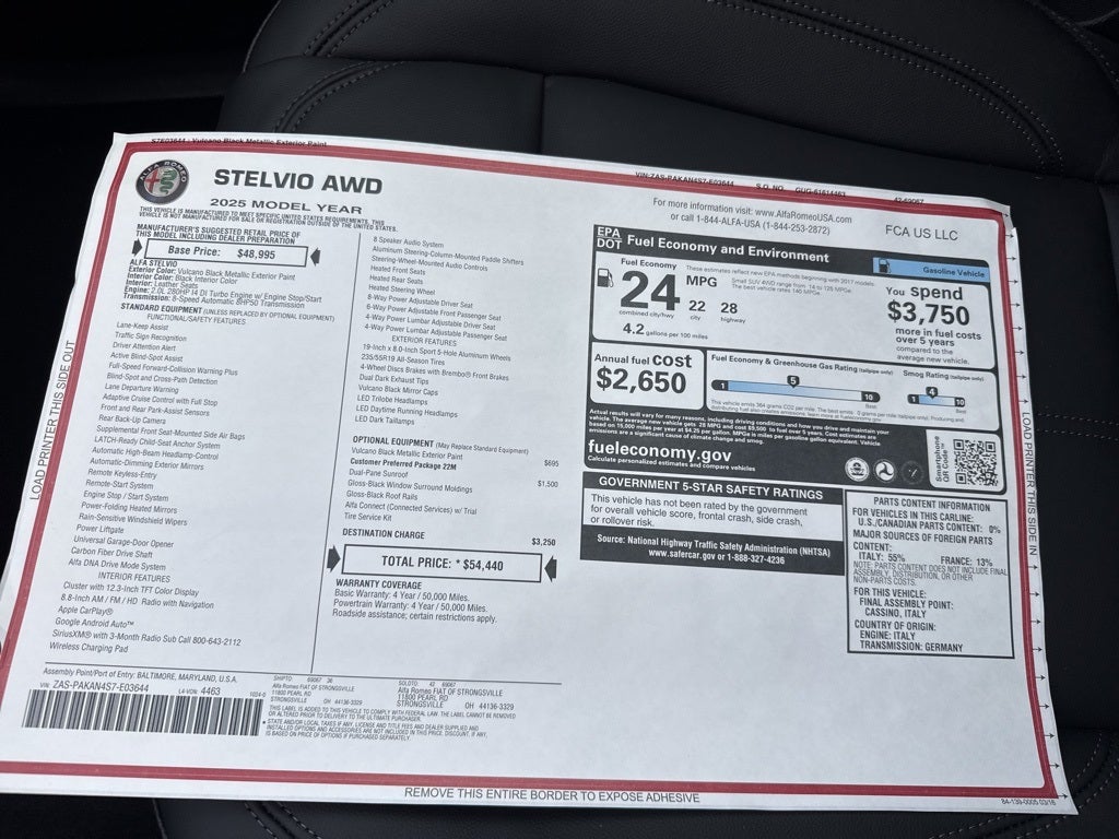2025 Alfa Romeo Stelvio AWD