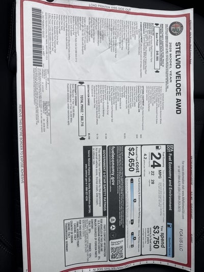 2025 Alfa Romeo Stelvio Veloce AWD