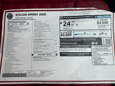 2026 Alfa Romeo Stelvio Sprint AWD