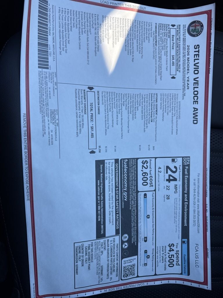 2026 Alfa Romeo Stelvio AWD