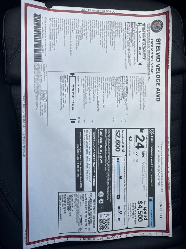 2026 Alfa Romeo Stelvio AWD