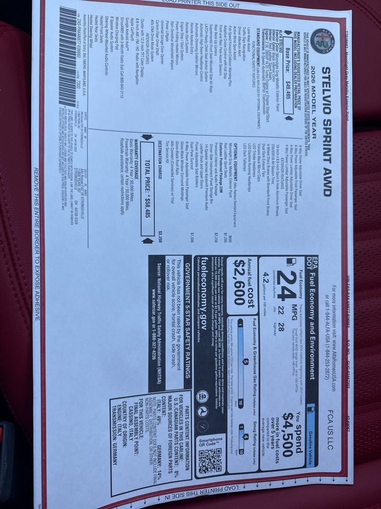 2026 Alfa Romeo Stelvio AWD