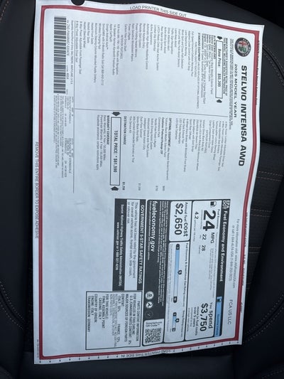 2025 Alfa Romeo Stelvio Intensa AWD