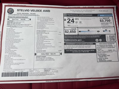 2025 Alfa Romeo Stelvio Veloce AWD
