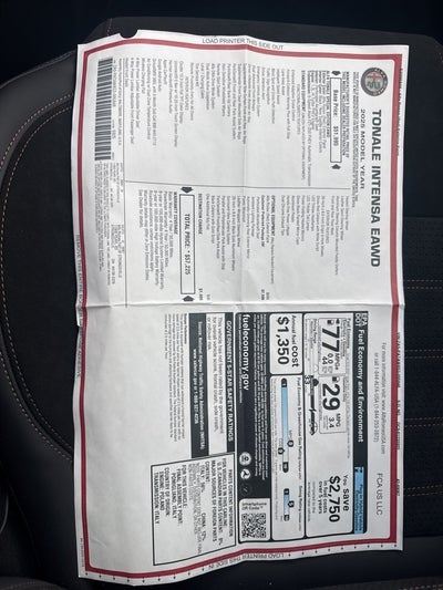 2025 Alfa Romeo Tonale Intensa AWD